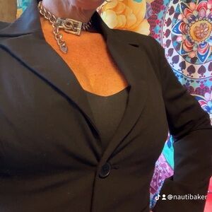 Women’s Rafaela Petite 10P black blazer, business casual, office wear, casual